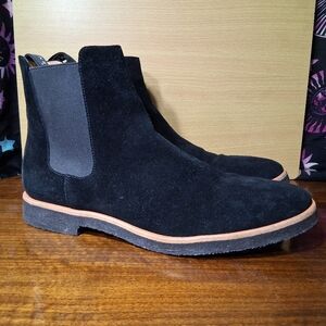 New Republic Mens Boots Harvey Black Suede Leather Chelsea Mark McNairy US 10.5